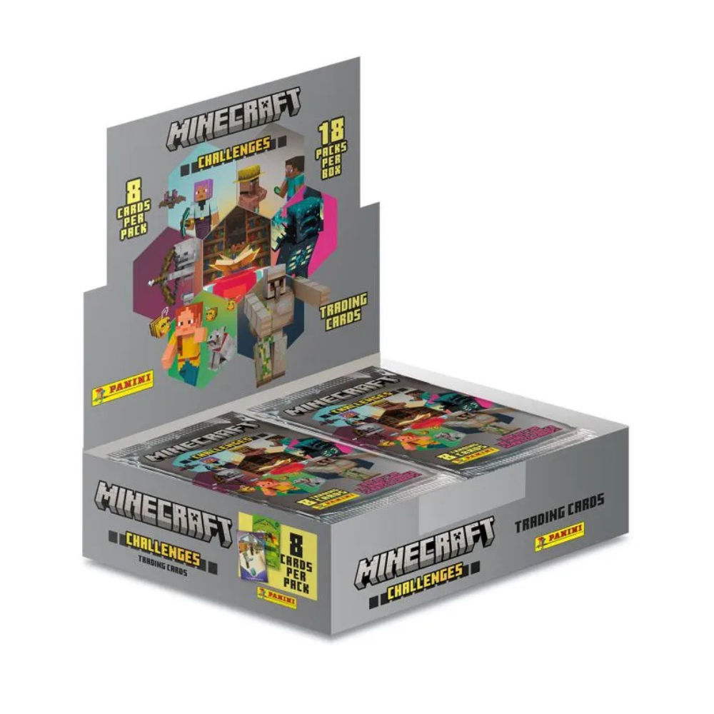 Panini - Minecraft samlekort - Booster box med 18 pakker