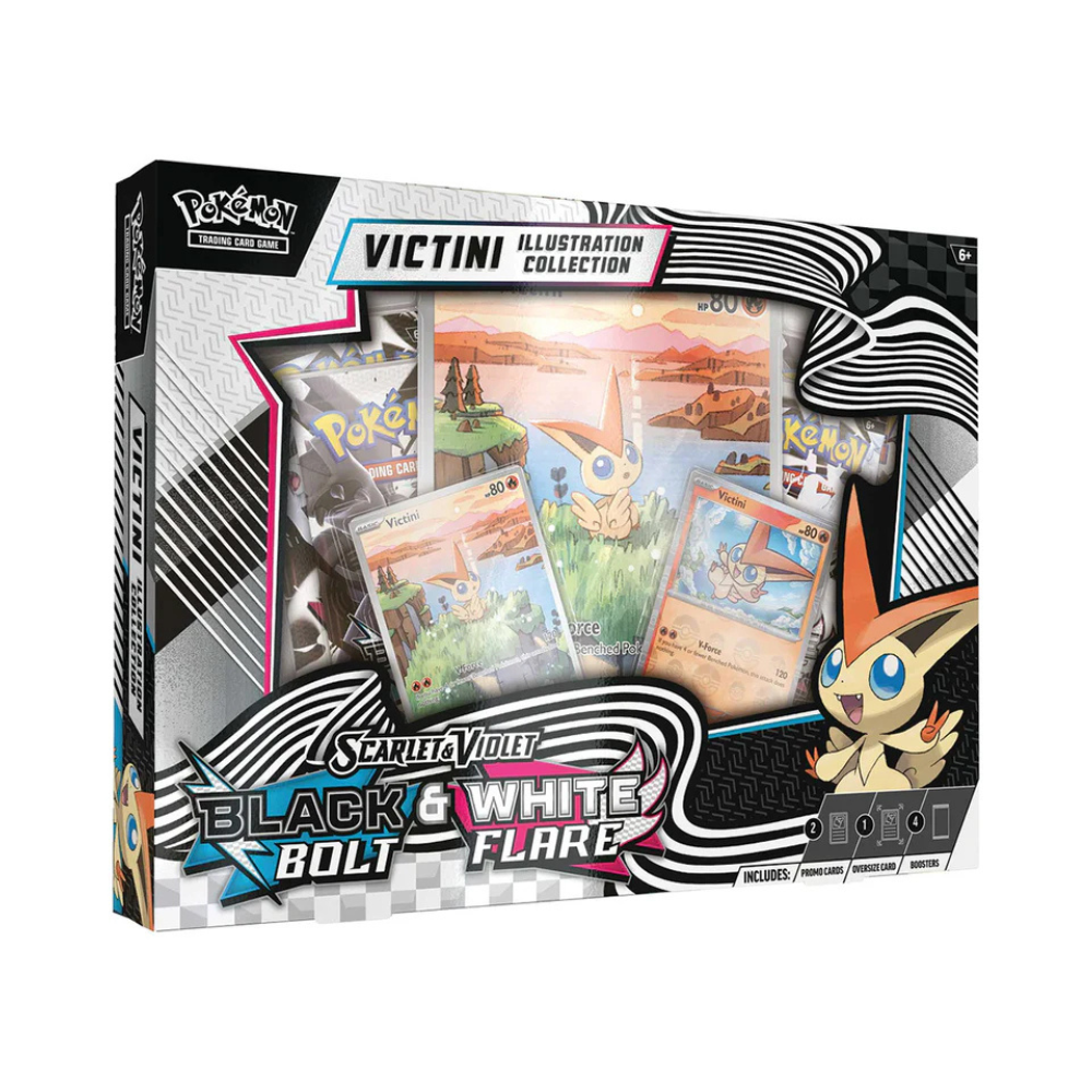 Pokémon - Scarlet & Violet - Black Bolt & White Flare Unova Victini Illustration Collection