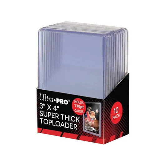 Ultra Pro - Super Thick 130PT Toploader - til relic og memorabilla kort (10 stk)