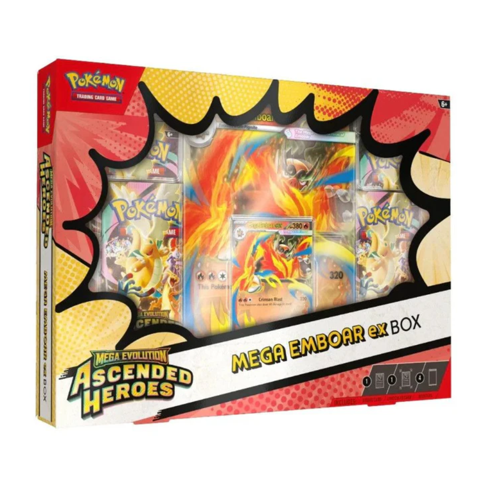 Pokémon - Mega Evolutions, Ascended Heroes Mega Emboar ex Box