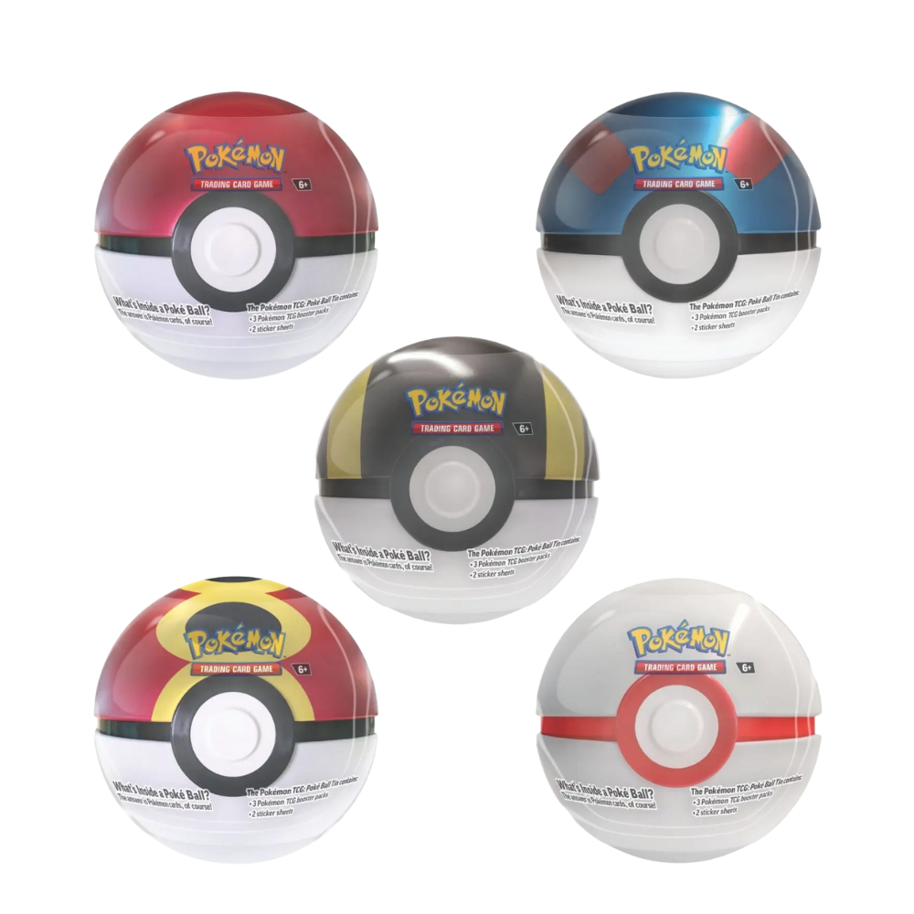 Pokémon - Pokéball Tin - 3 booster pakker
