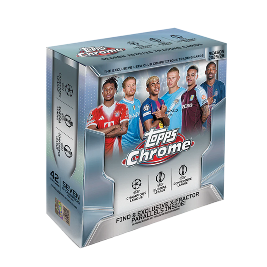 Topps - Chrome UEFA Club Competitions 2025/26 – Mega Box