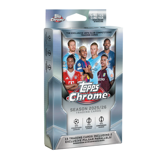 Topps - Chrome UEFA Club Competitions 2025/26 – Hanger Pack